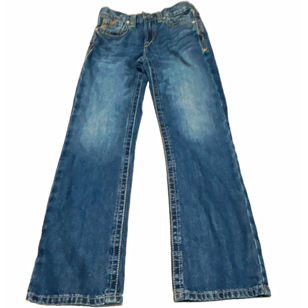 Ariat B4 Relaxed Boys Bootcut Jeans Blue Denim Cotton Size 12